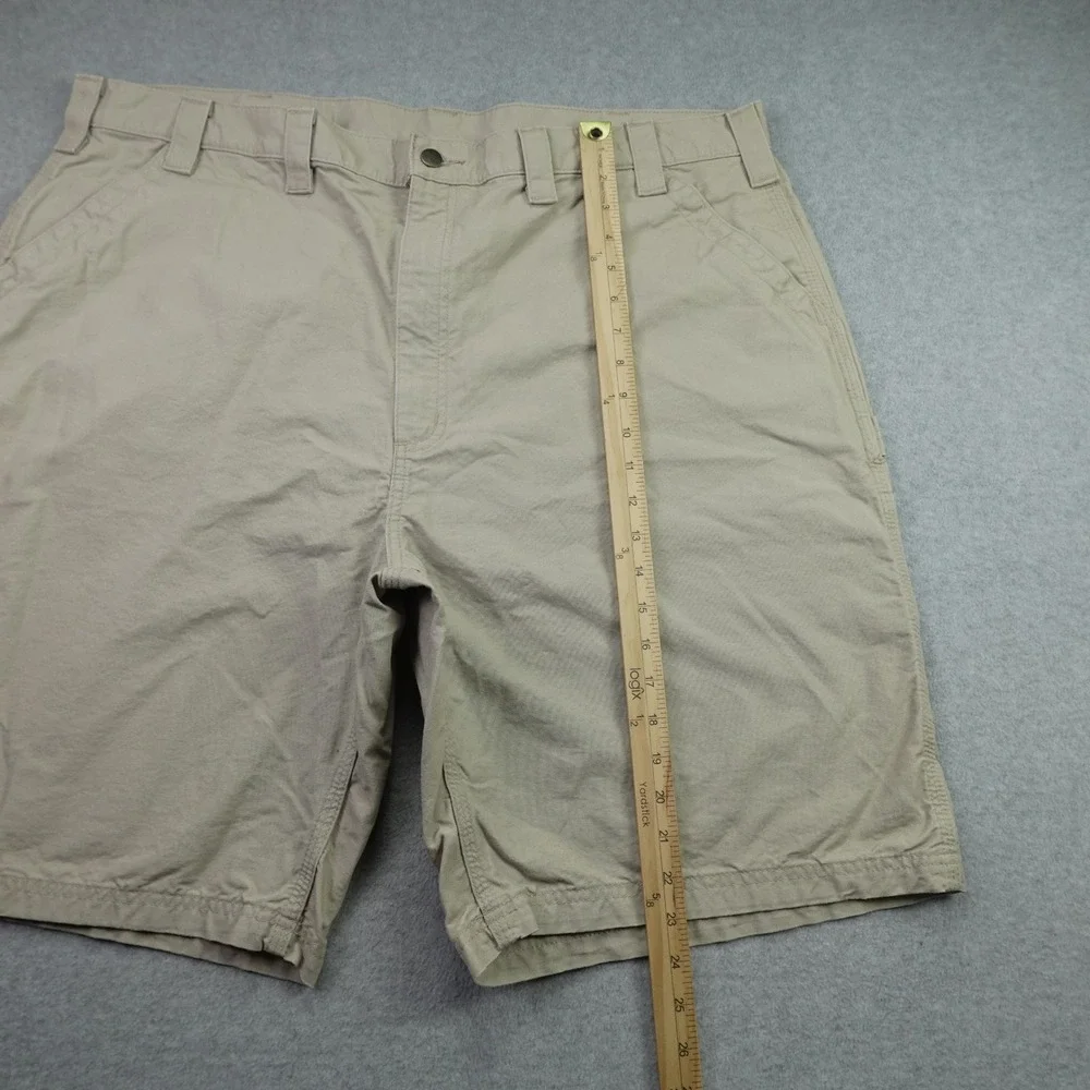 Carhartt Shorts Mens 44 Tan Canvas Work Original Fit Utility Rugged